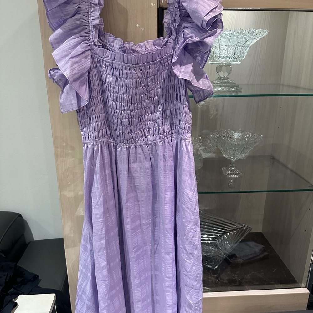 Lavender Ruffled Dress